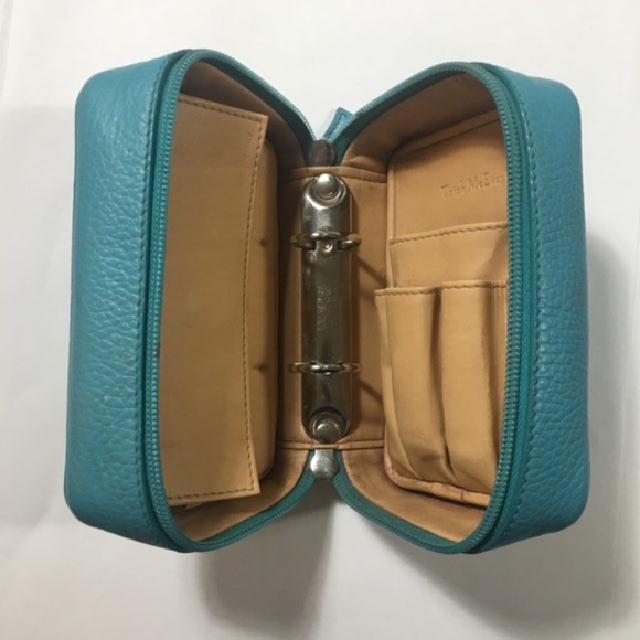 Trish McEvoy Petite Blue Leather Makeup Planner - Picture 3 of 14